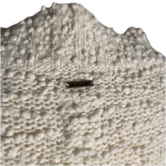 Billabong Sweater/Pullover Women-Sz S/P-Nylon Bl-Beige/Popcorn-L Sleeve-Rnd Neck - Picture 5 of 5